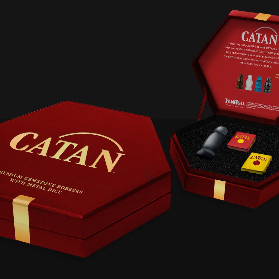 Catan Official Premium Robber & Metal Dice Set