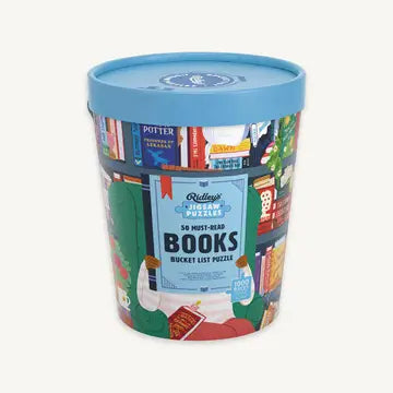 50 Must-Read Books Bucket List 1000 Piece Puzzle