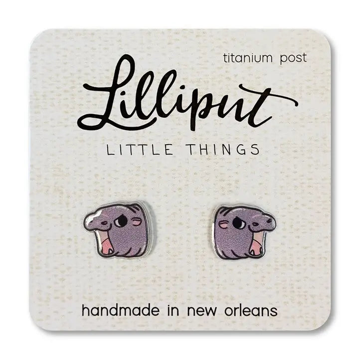 Baby Hippo Earrings