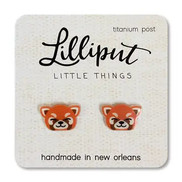 Red Panda Earrings