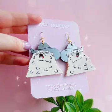 Cowboy Cat Earrings