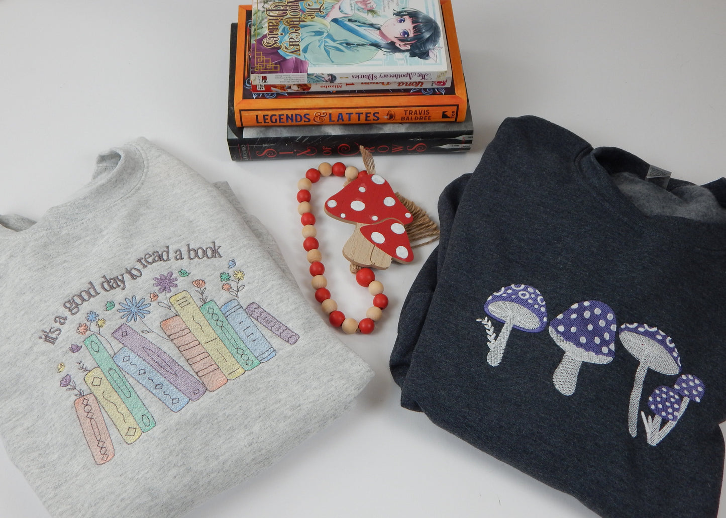 Purple Mushroom Crewneck Sweatshirt