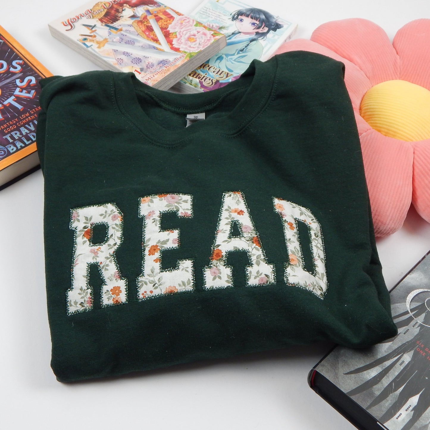 READ Floral Applique Sweatshirt