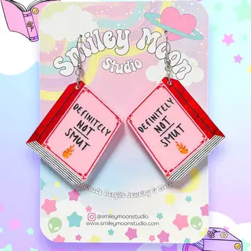 Definitely Not Smut, Book Earrings