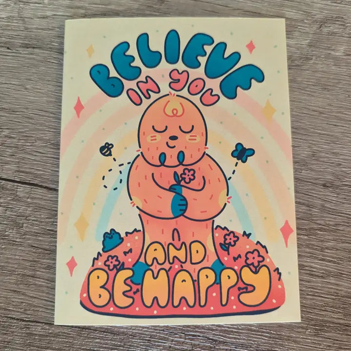 Believe in You and Be Happy Card