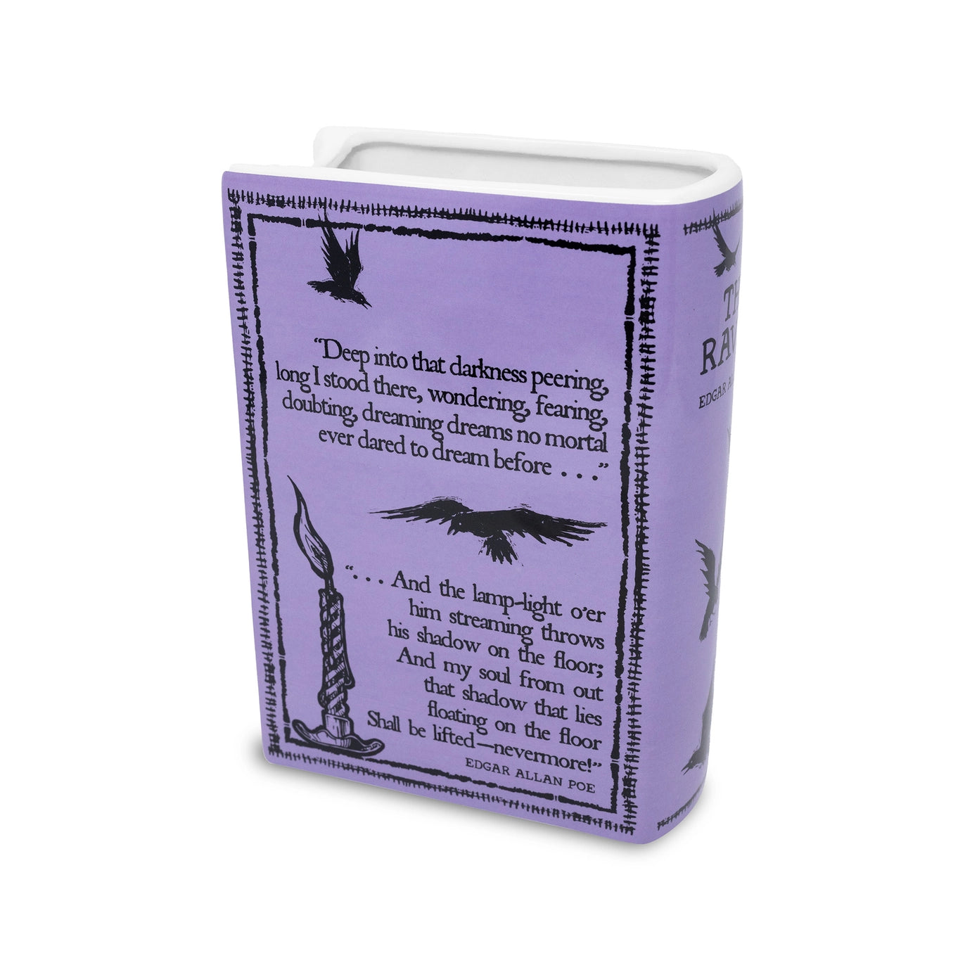 Raven Book Vase