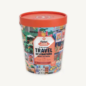 50 Awe-Inspiring Travel Destinations Bucket List 1000 Piece Puzzle