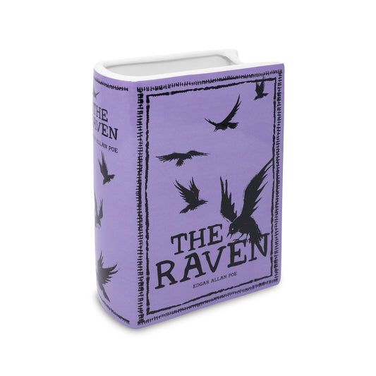 Raven Book Vase