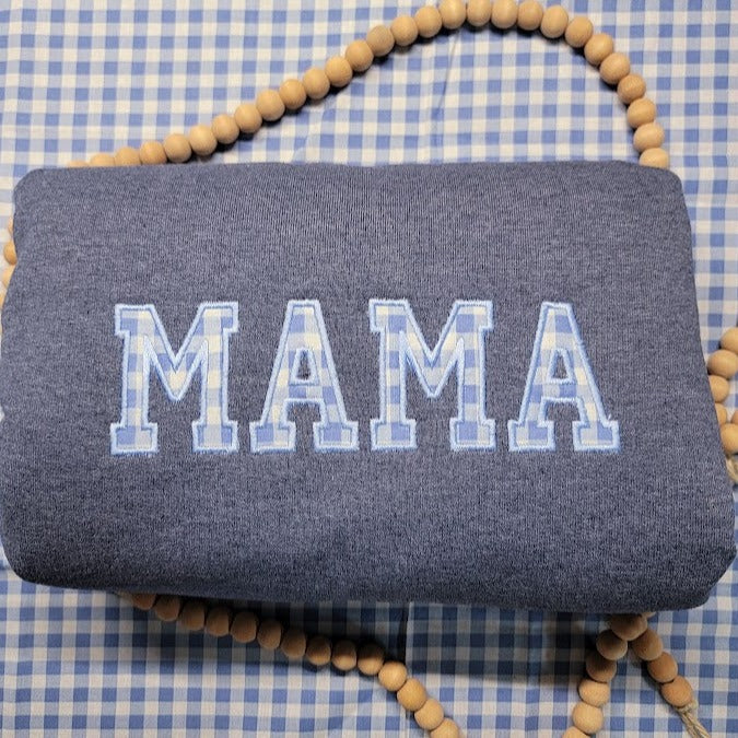 Custom Mama Applique Sweatshirt