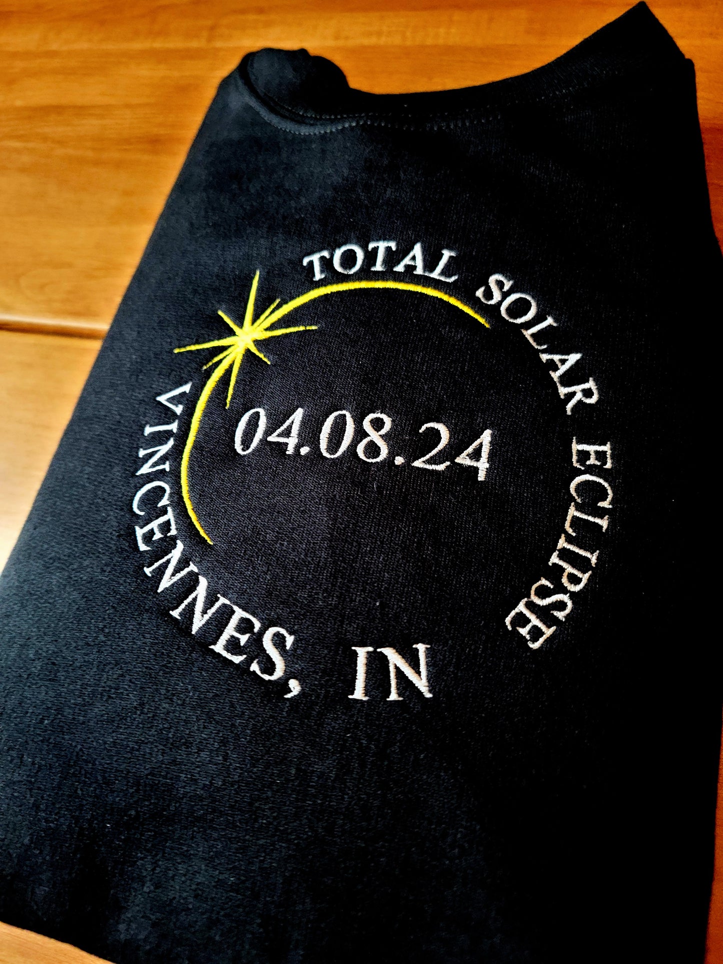 Total Solar Eclipse Embroidered Sweatshirt