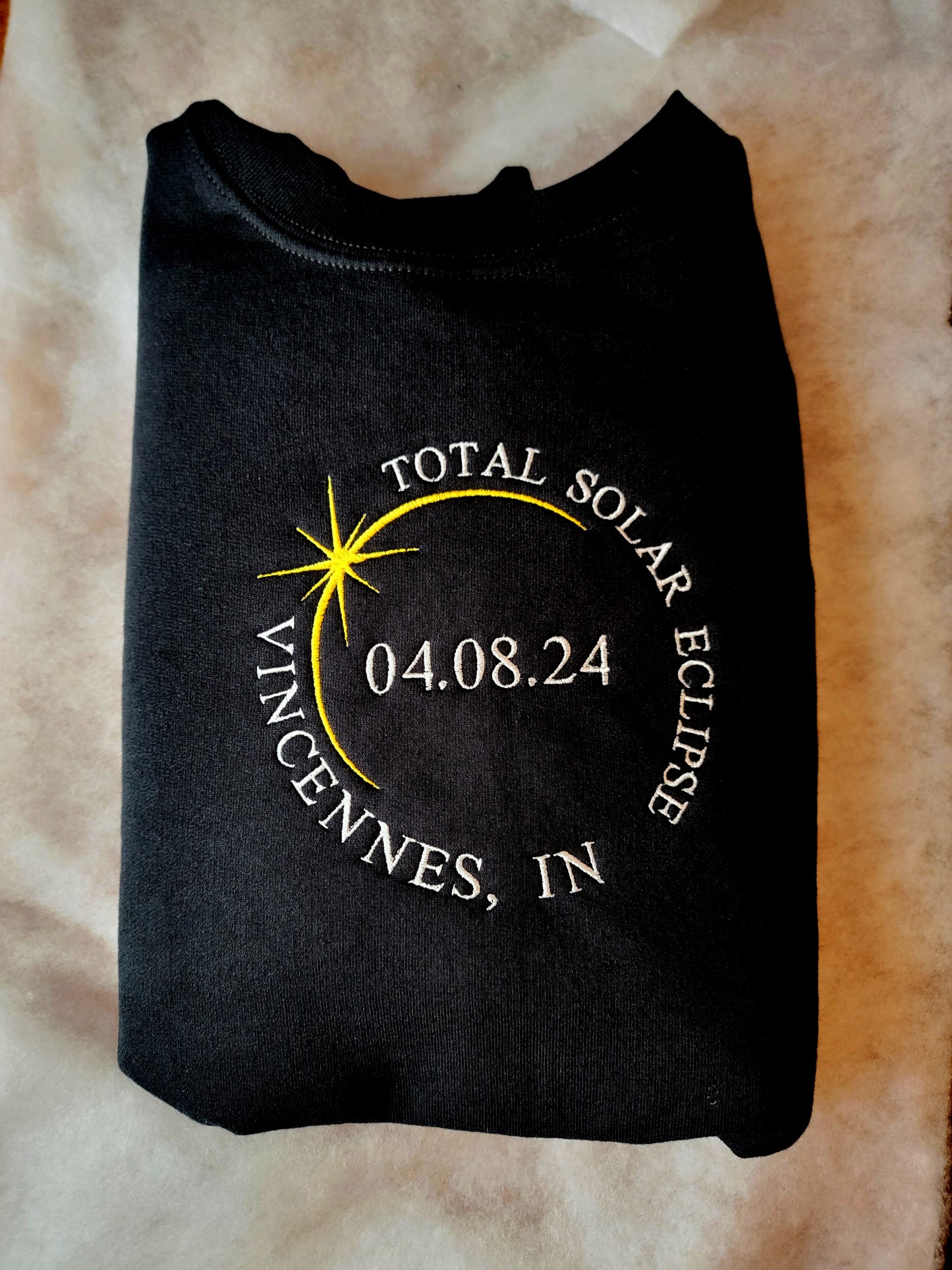 Total Solar Eclipse Embroidered Sweatshirt