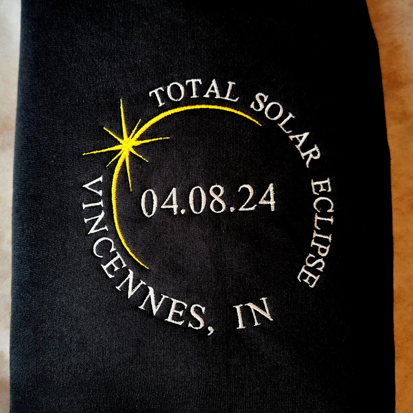 Total Solar Eclipse Embroidered Sweatshirt