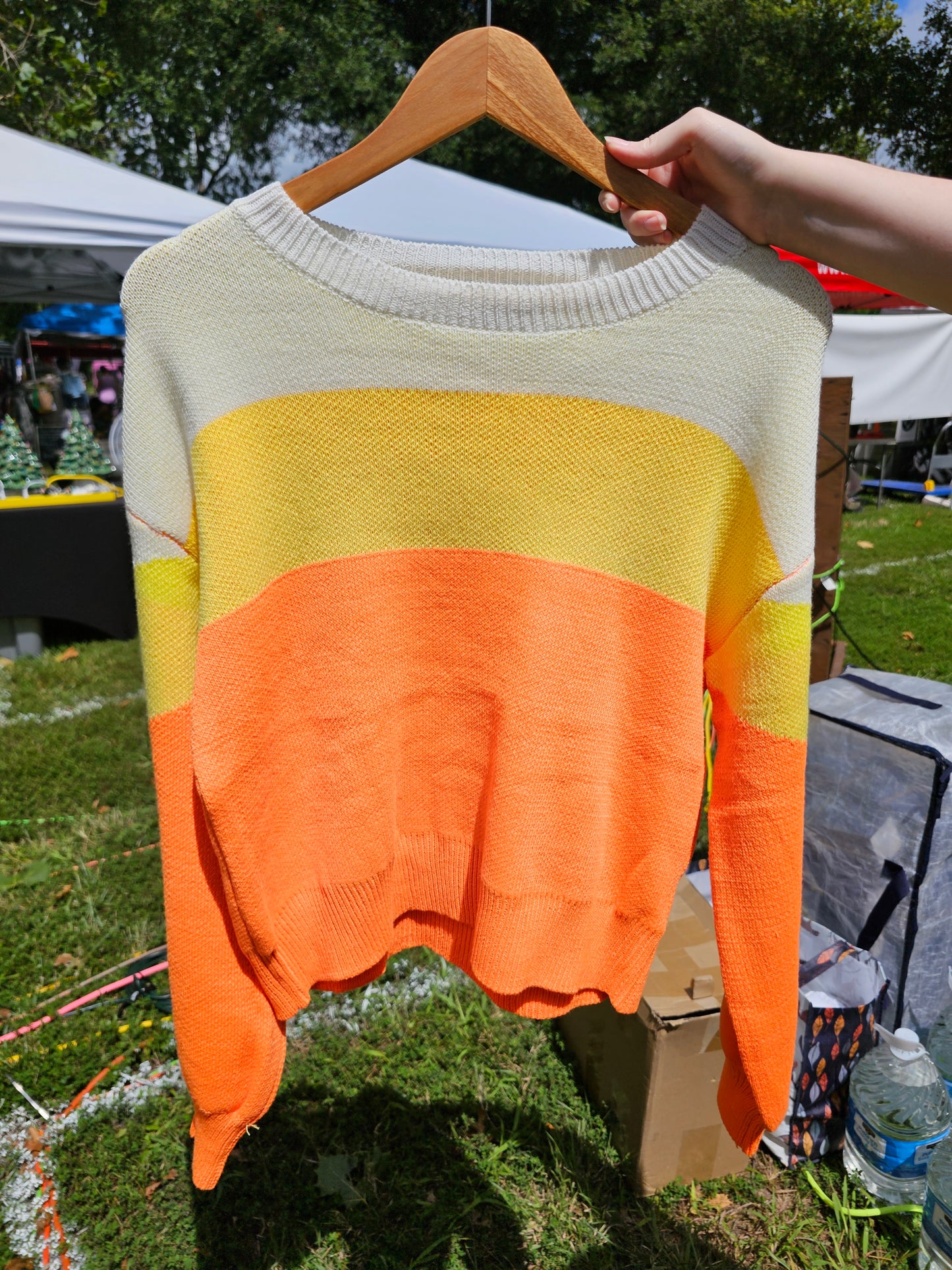 Candy Corn Halloween Sweater