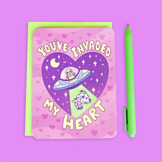 You've Invaded My Heart Card