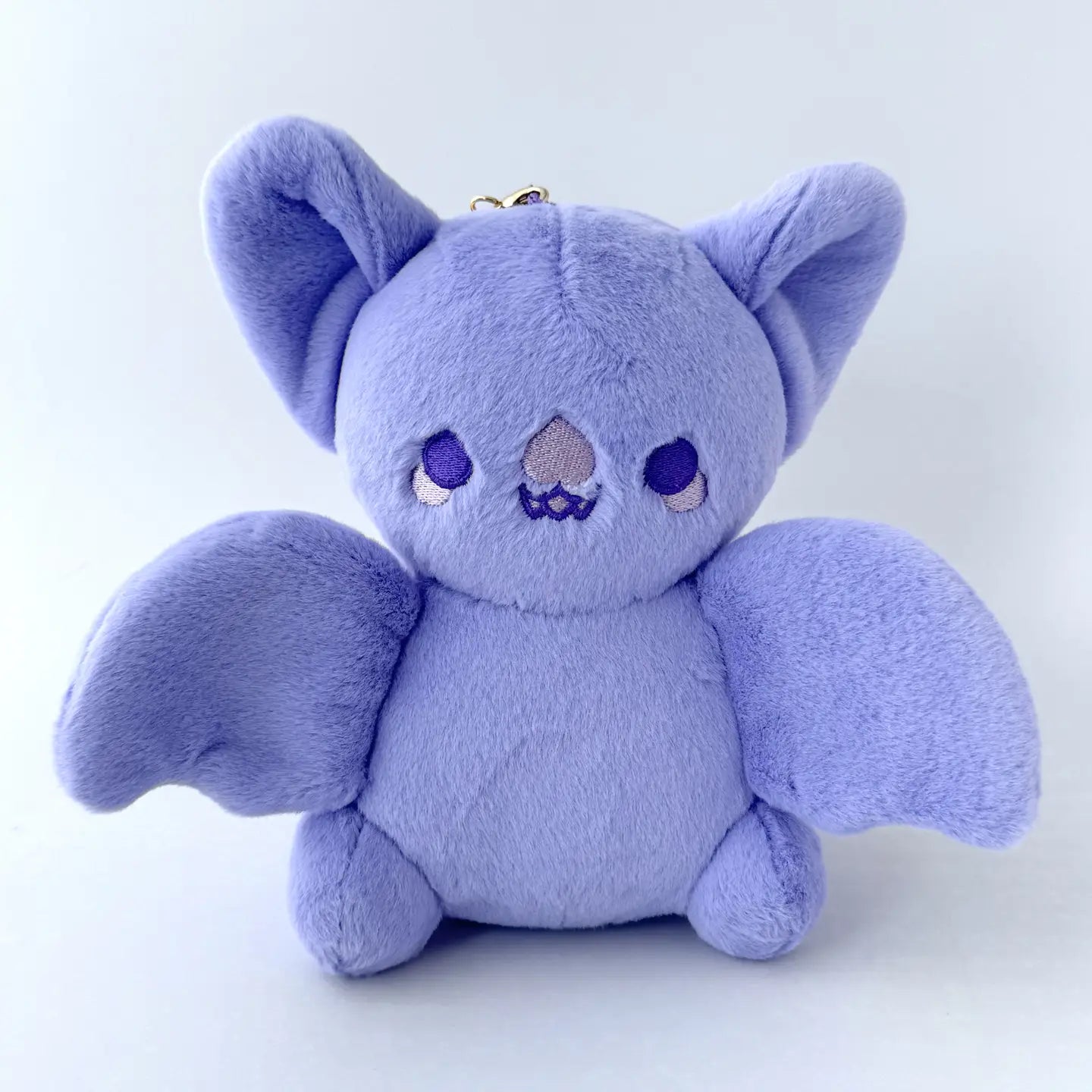 Purple Bat Nugget Keychain Plushie
