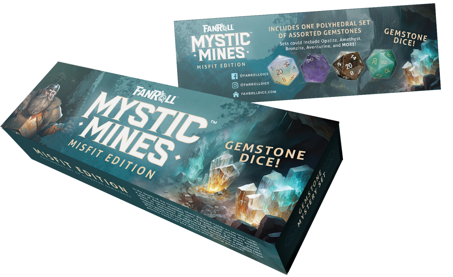 Mystic Mines Misfit Gemstone Dice Set