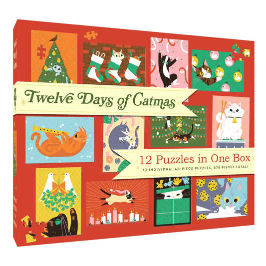 12 Puzzles in One Box: Twelve Days of Catmas