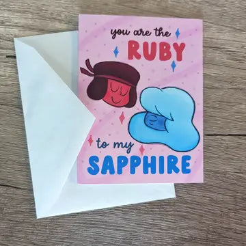 The Ruby To My Sapphire Card