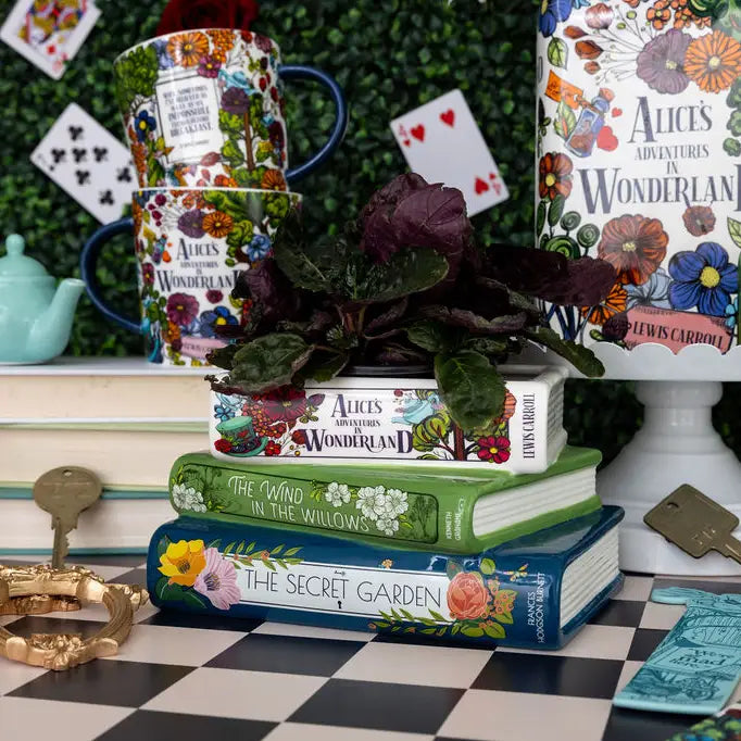 Alice Stacked Books Planter