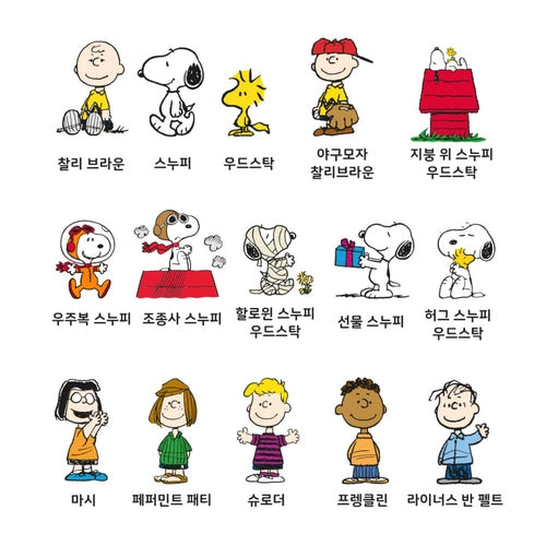 Peanuts Mystery Keyring, Zipper Charm