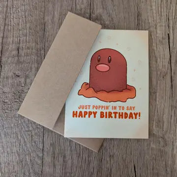 Just Poppin In Birthday Card