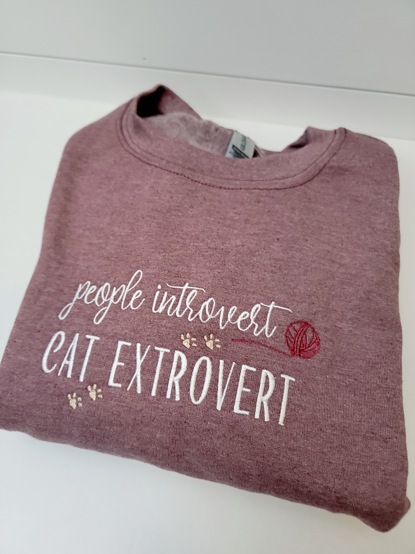 Cat Extrovert Crewneck Sweatshirt