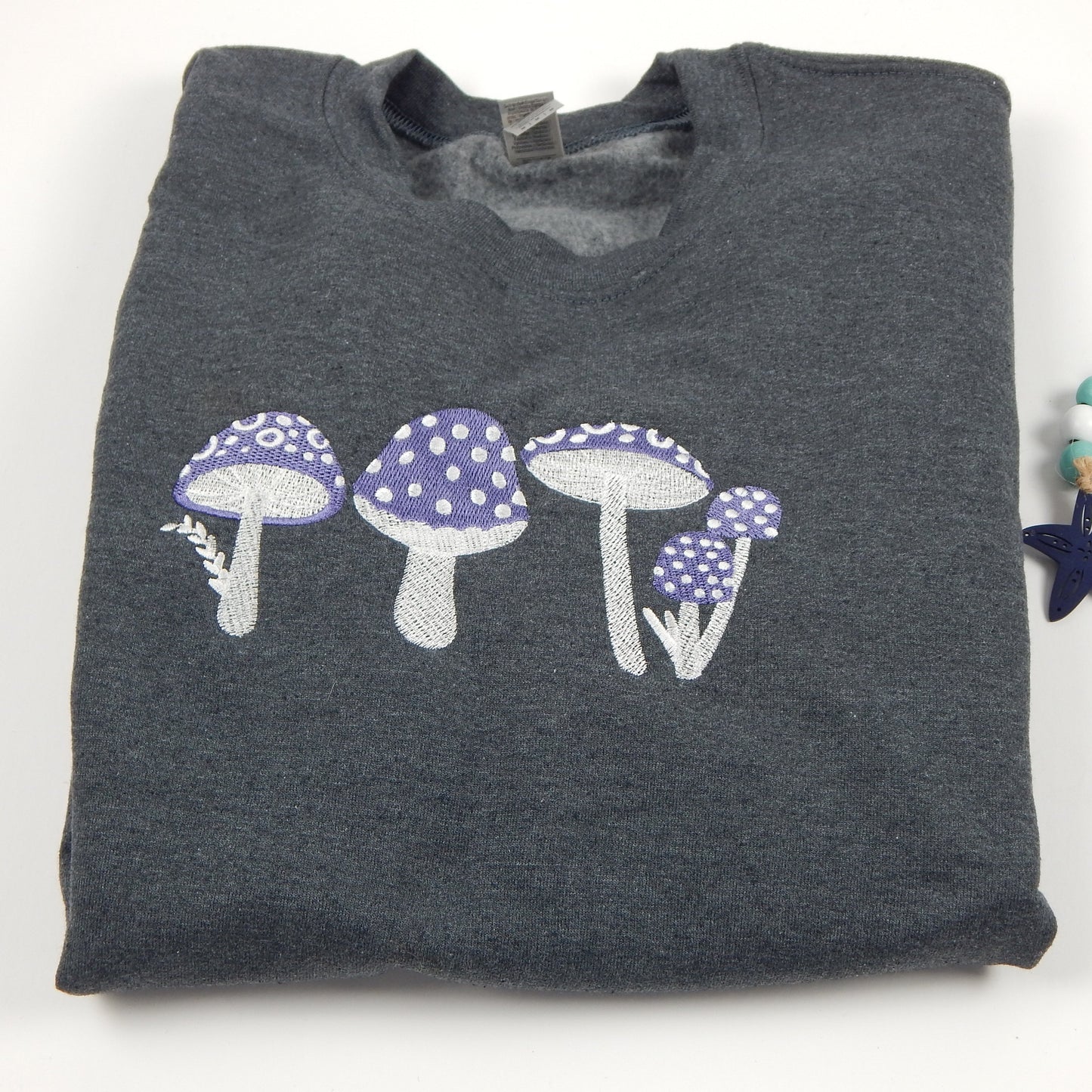 Purple Mushroom Crewneck Sweatshirt