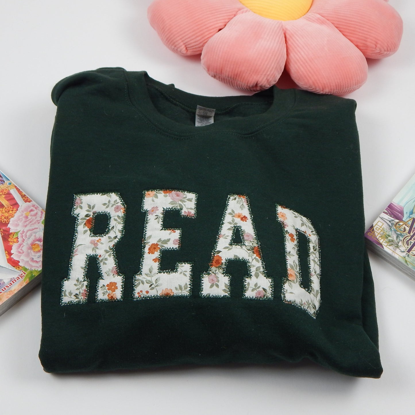 READ Floral Applique Sweatshirt