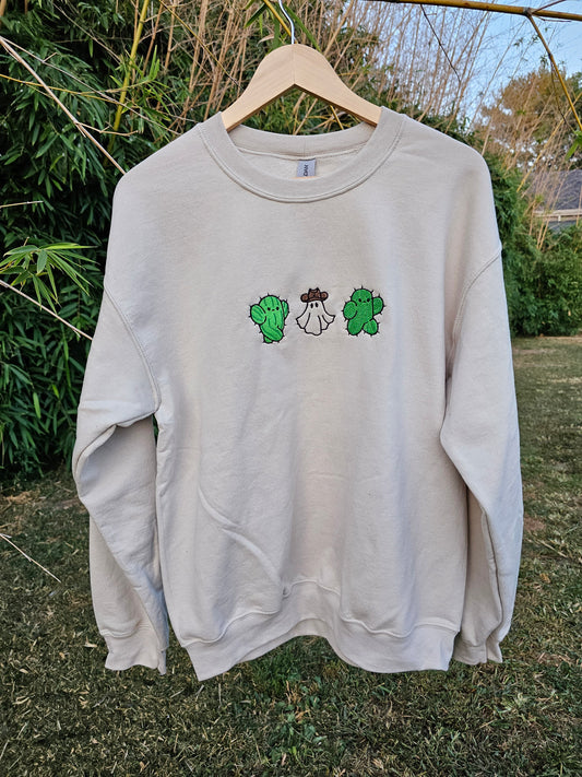 Cowboy Ghost and Cacti Sweatshirt