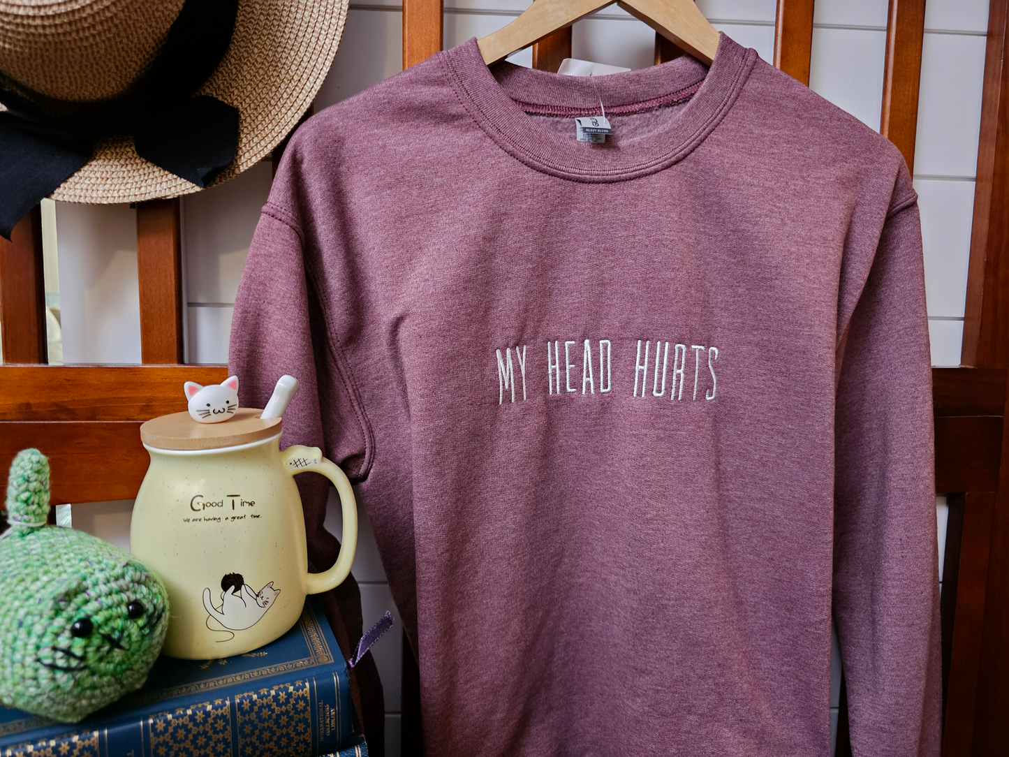 My Head Hurts Crewneck Sweatshirt