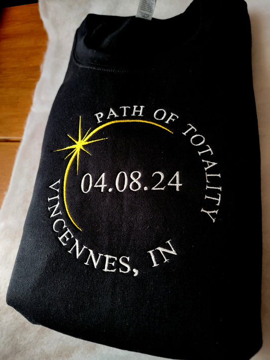 Path of Totality Embroidered Sweatshirt