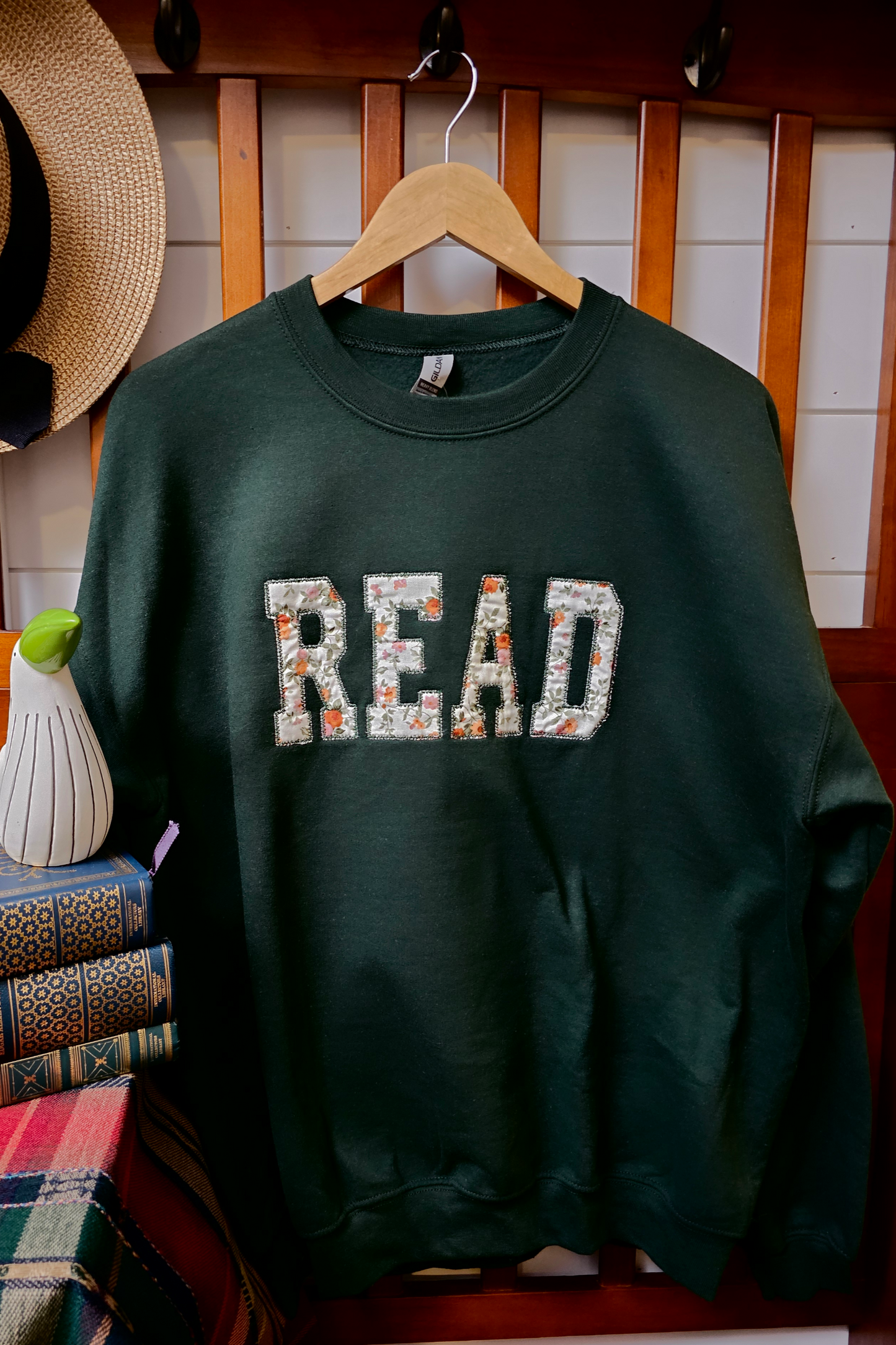 READ Floral Applique Sweatshirt