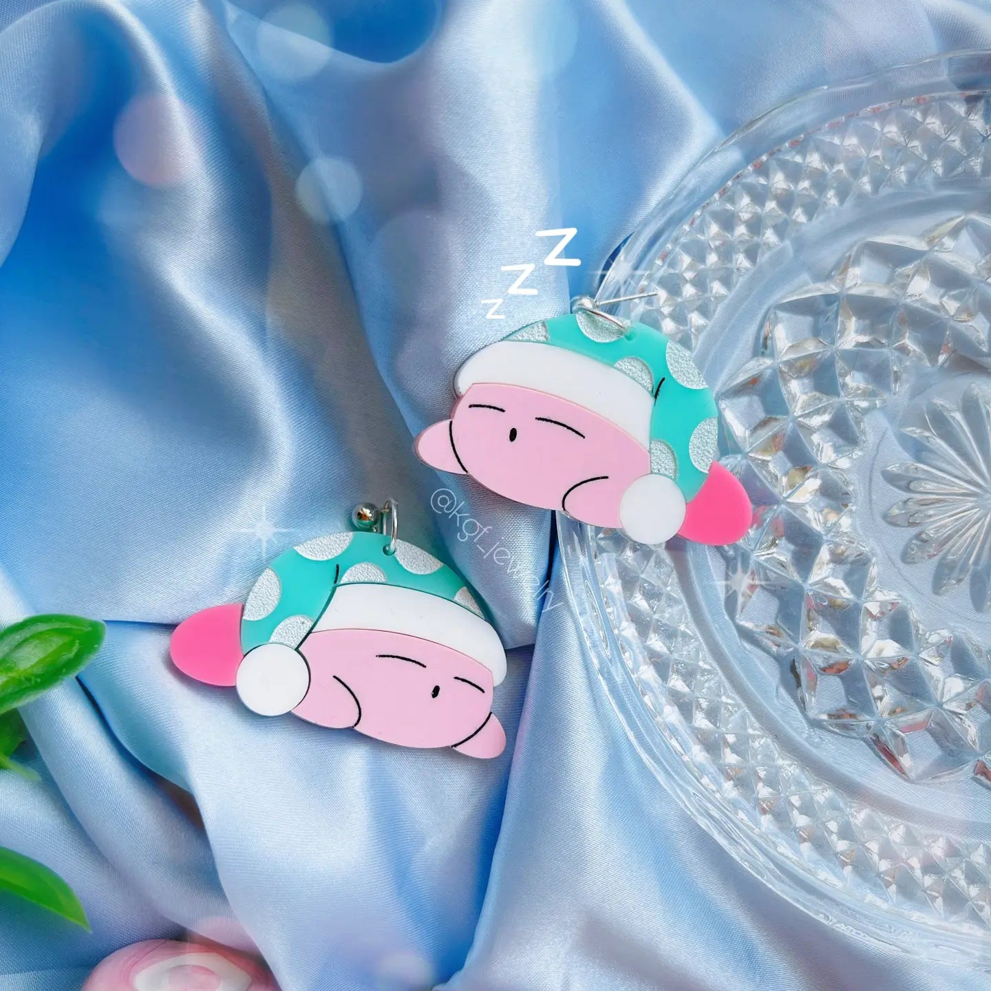 Sleepy Kirby Earrings