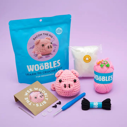 Bacon the Pig Beginner Crochet Kit