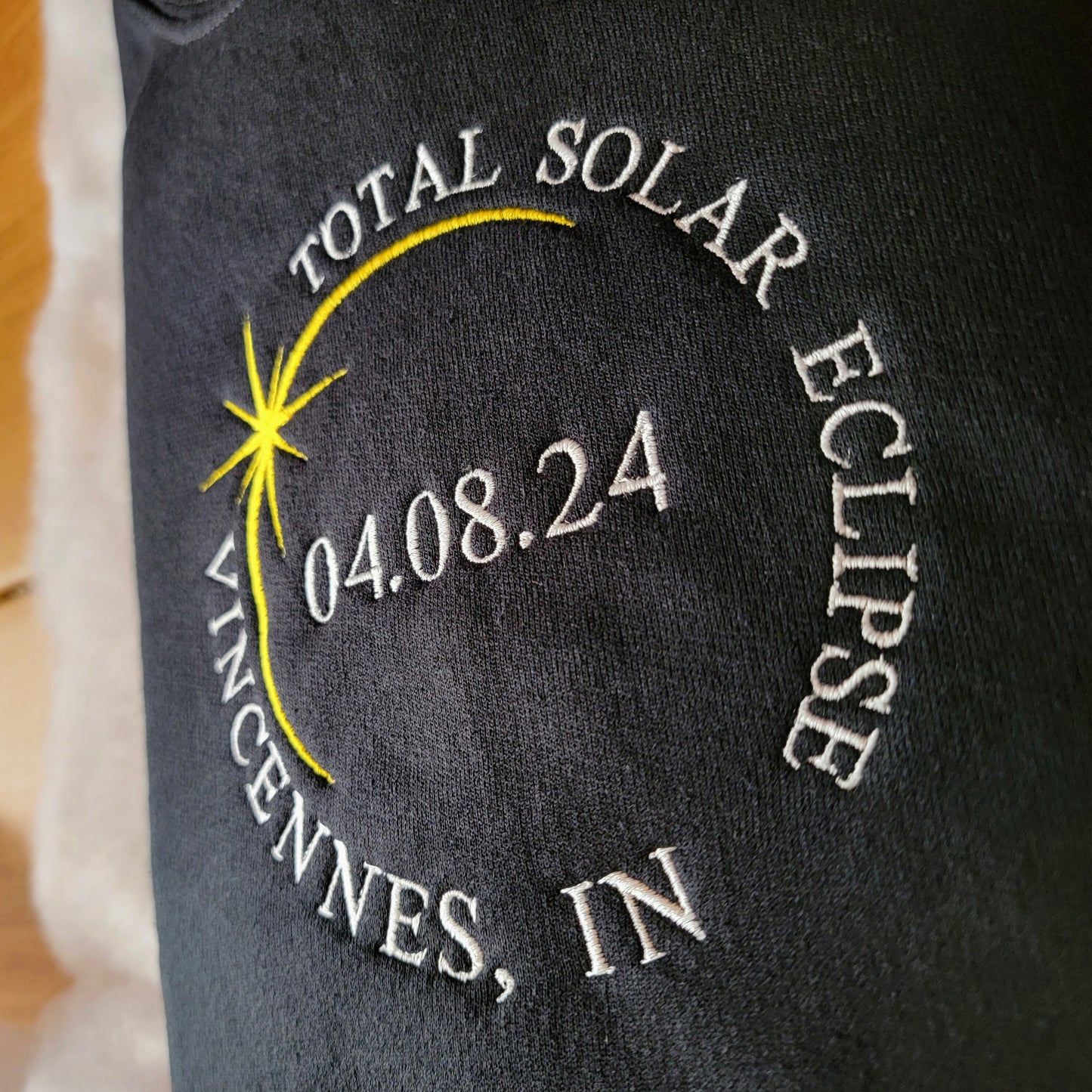 Total Solar Eclipse Embroidered Sweatshirt