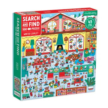 Winter Chalet Search & Find 500 Piece Puzzle