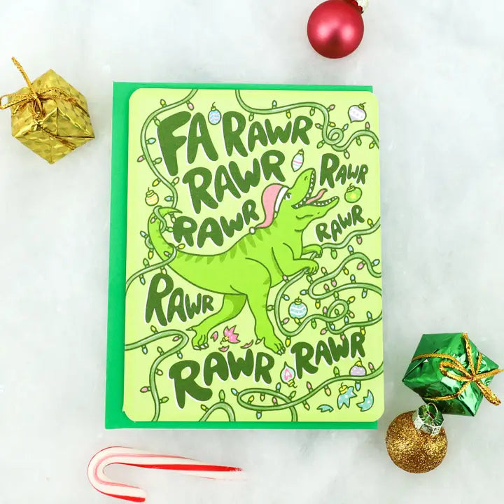 Fa Rawr Holiday Card