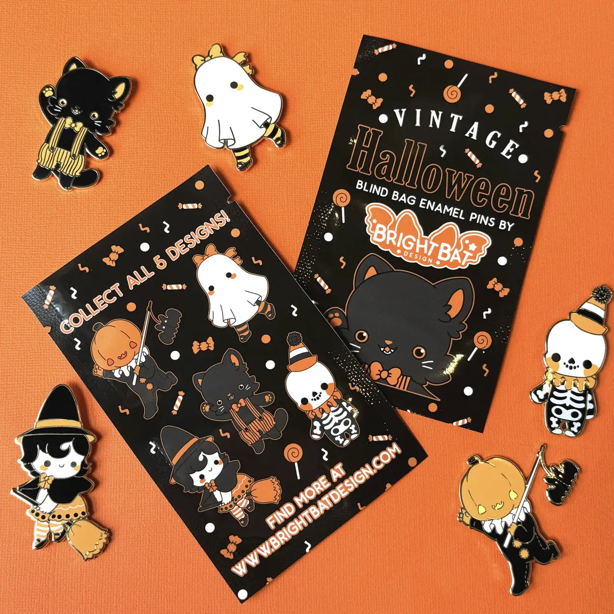 Vintage Halloween Blind Bag Enamel Pins