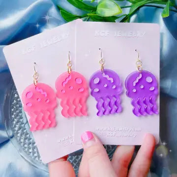 Pink Sponge Jellies Earrings