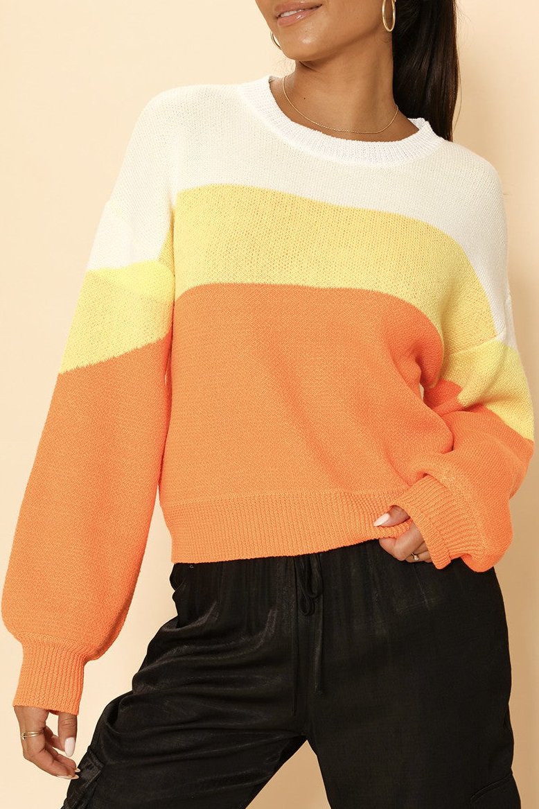 Candy Corn Halloween Sweater